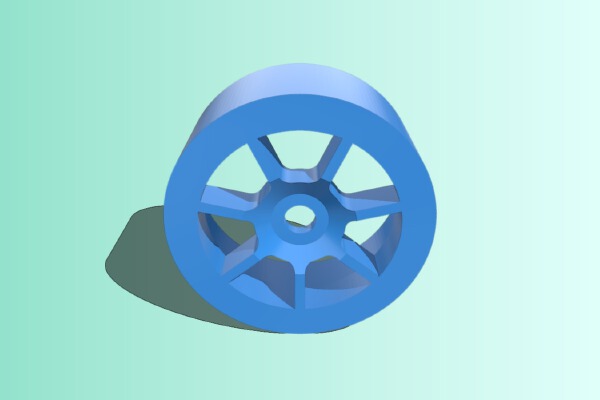 RC Wheel - 17mm hex - 100m diameter | 3d print model