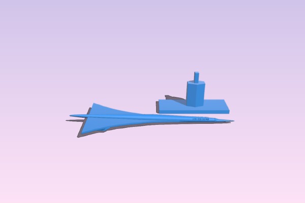 concord with stand | 3d print model