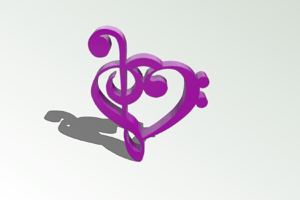 Heart of notes | 3d print model