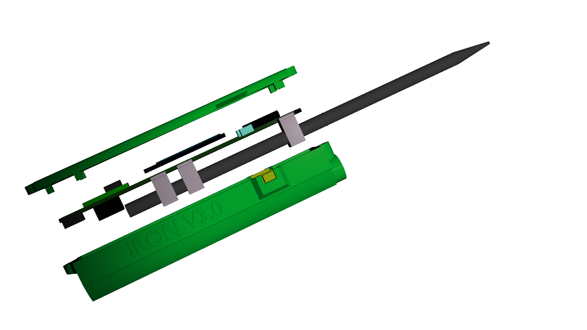 Portable soldering iron case