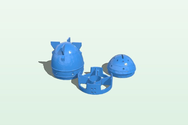Mini nuke (fallout) coin bank | 3d print model