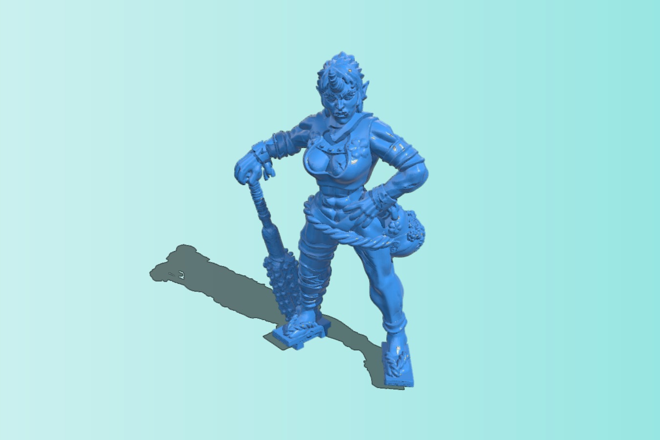 Ogre Troll – oni girl warrior barbarian