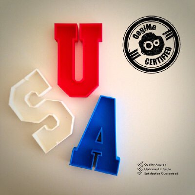 USA Plates (4th of July Special Edition) | 3d print model