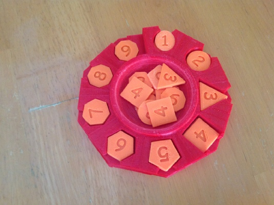 D&D 5E - Spell Slot Tray and Tokens | 3d print model