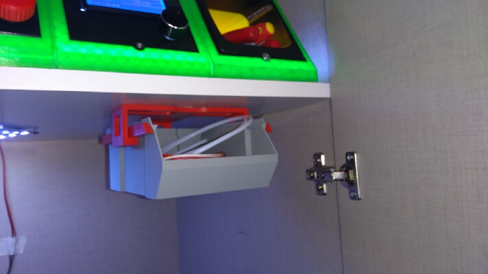 Another Stackable Box - with ceiling fixing with Light | 3d print model