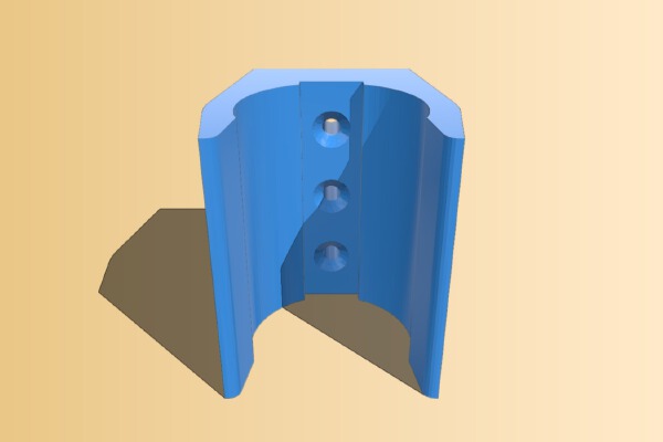 Vacuum tube holder 39mm | 3d print model