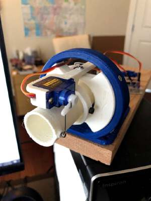 Thrust Vector Control Assembly for Model Rocket (With Stand) | 3d print model
