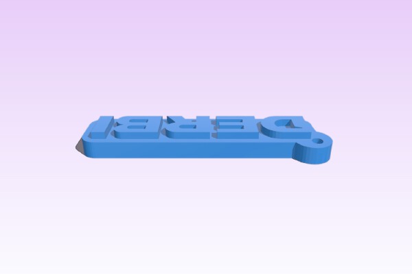 Derbi Keychain | 3d print model