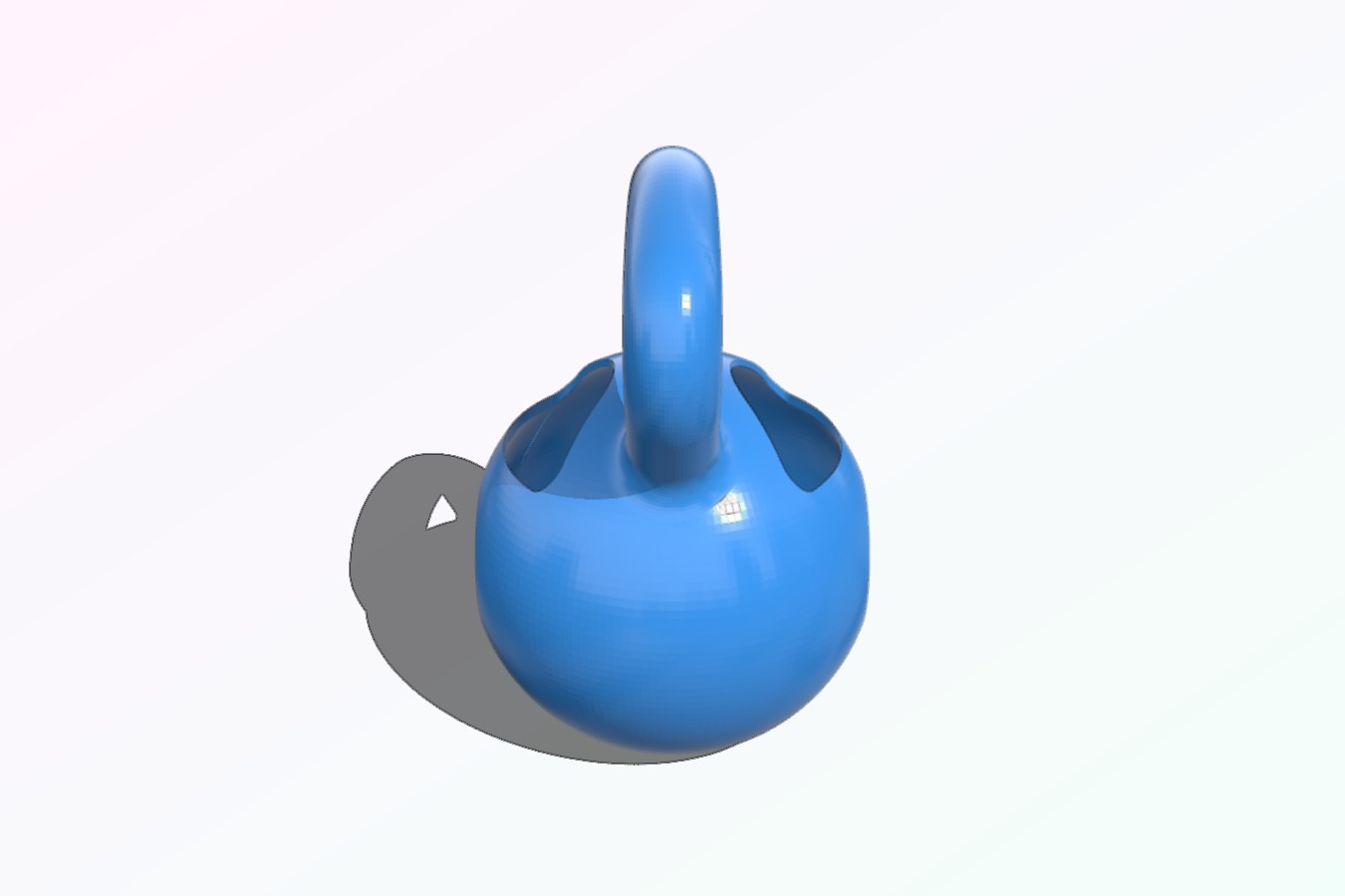Kettlebell pen holder