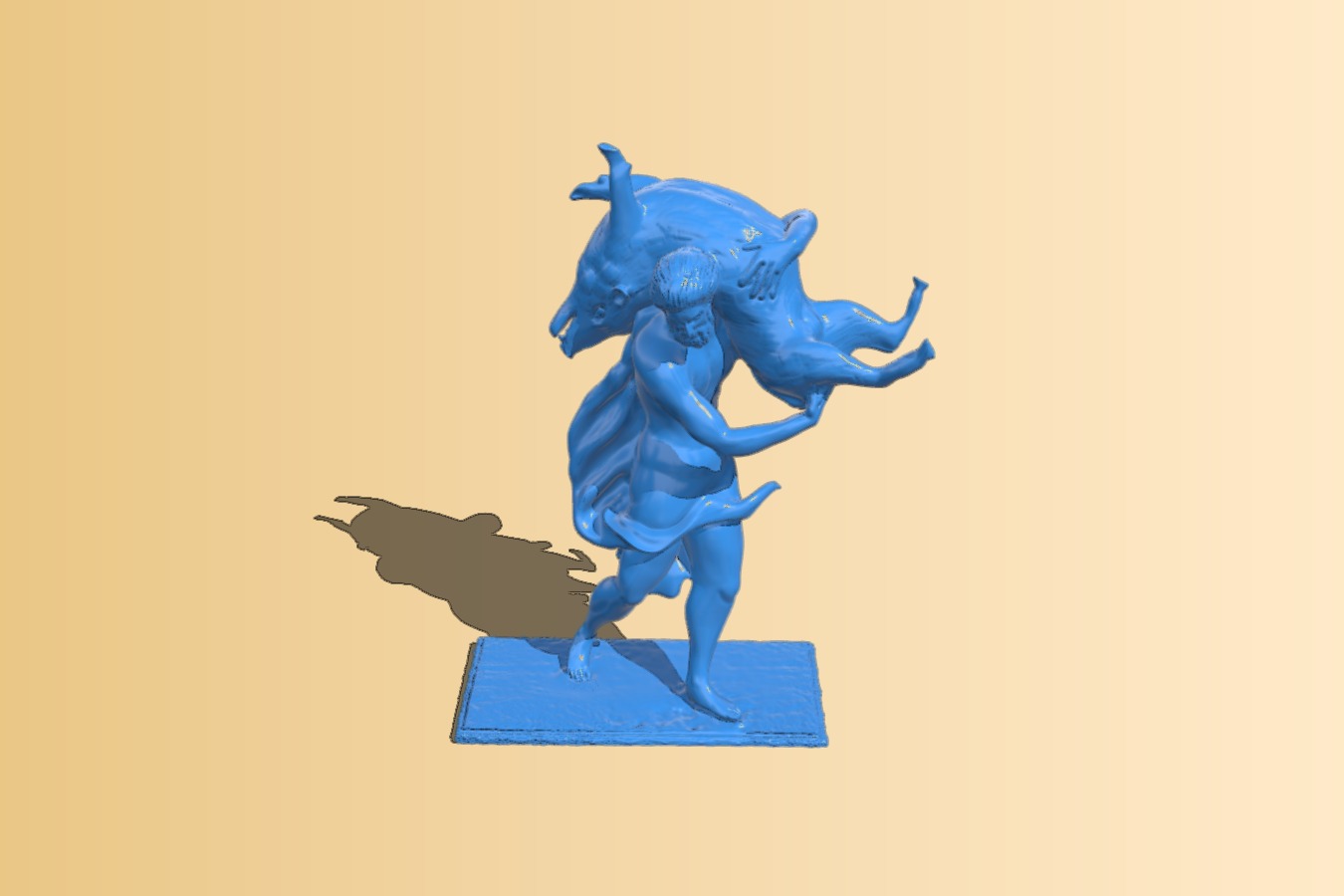 Hercules carrying off the Erymanthian boar