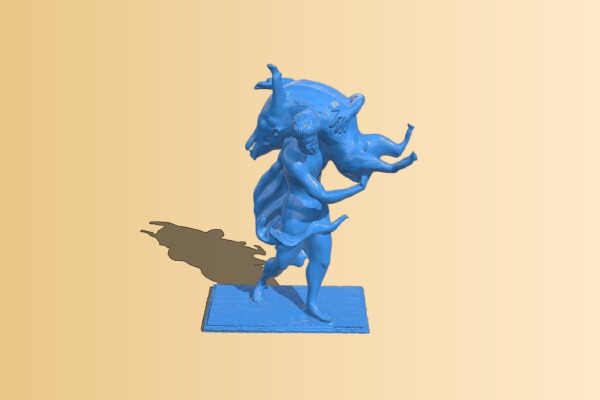 Hercules carrying off the Erymanthian boar | 3d print model