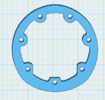 3DLabPrint Stearman PT-17 Motor Shims for CG correction | 3d print model