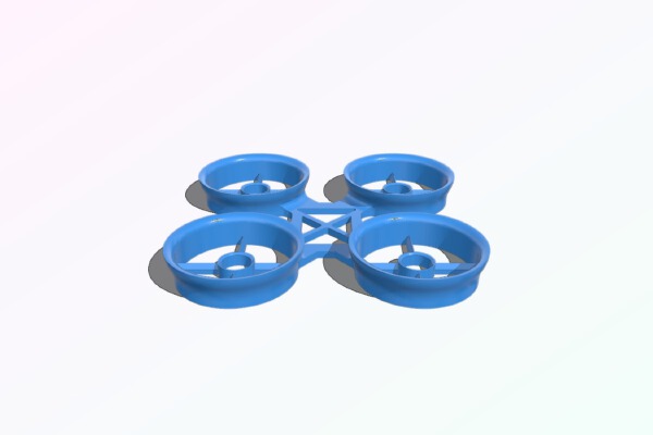 Convertion frame from QX90 to diy 2s tiny whoop | 3d print model