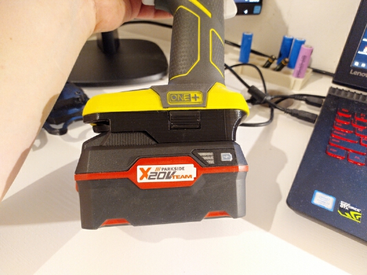 Parkside battery to Ryobi adapter | 3d print model