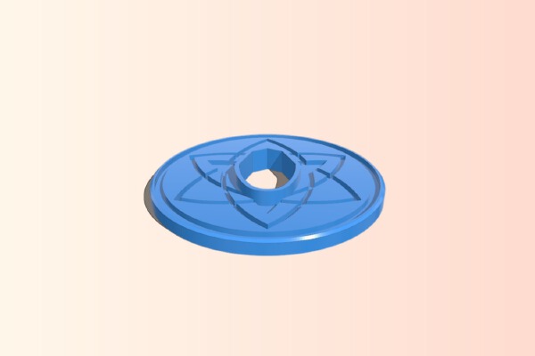 Cold Steel Bokken Tsuba - Sasuke EMS Style 1 | 3d print model