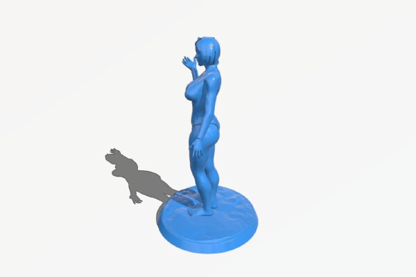 Girl on the beach | 3d print model
