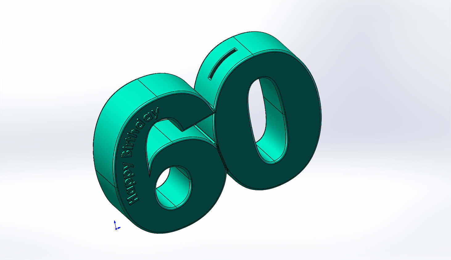 Moneybox for 60 th Birthday   for Moneygift