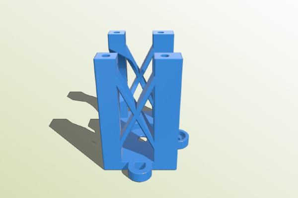 Anycubic Kossel Hotend Mount (Zesty Nimble Mount Holes) | 3d print model