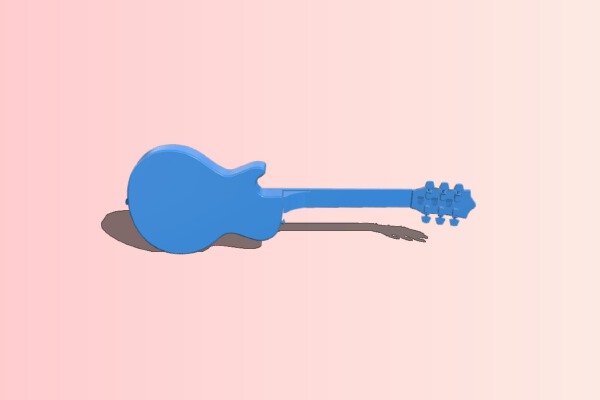 Guitar Custom Panther | 3d print model