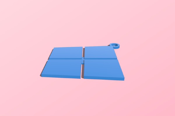 Windows 10 Keychain | 3d print model