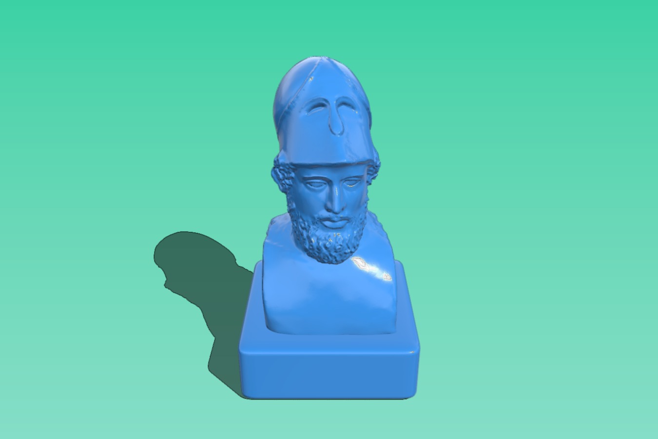 Bust of Pericles at The British Museum, London – scan