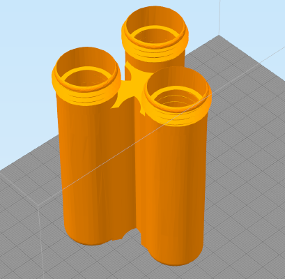 2,3,4 of 18650 container with bottle cap | 3d print model