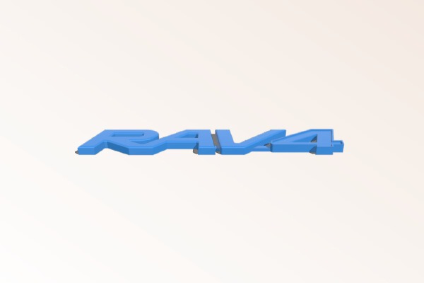 Toyota Rav4 Badge | 3d print model