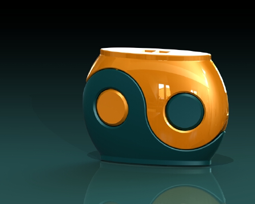 Yin-yang container_box fdm-test 01 | 3d print model