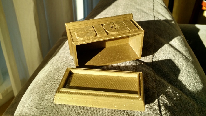 IRIS name Box with flowers on top - Plain Version as well | 3d print model
