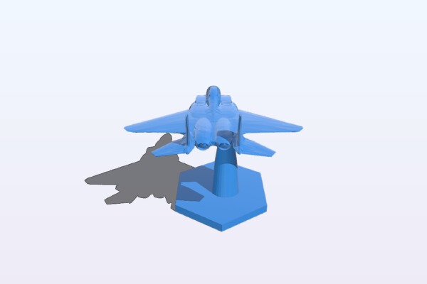 Jet W_ Stand | 3d print model
