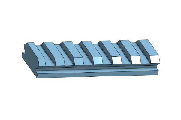 Picatinny Iron Sights (Stationary) | 3d print model
