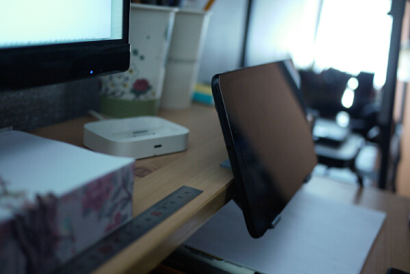 Tablet cradle for monitor stand (Using IKEA shelf) | 3d print model