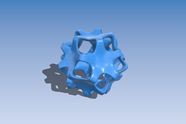 Dodecahedron Dual Extrude | 3d print model