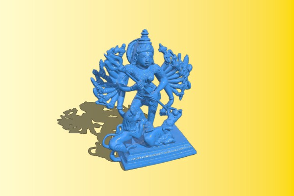 Mahishasura – Durga Slaying The Buffalo Demon | 3d print model