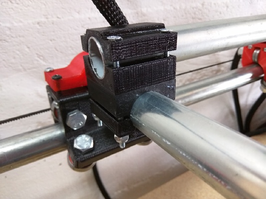 Mostly Printed CNC -Add On- Pipe Clamp 90 | 3d print model