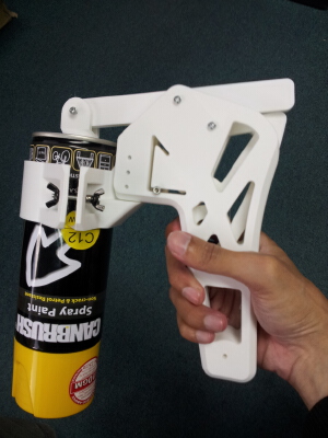 Spray Gun With Safety Lock | 3d print model