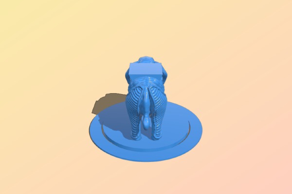 Armoured Elephant - 3" base | 3d print model