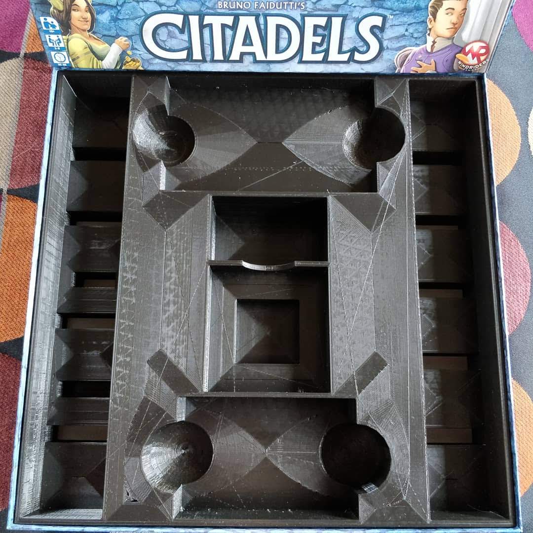 Citadels (2016) Board Game Insert