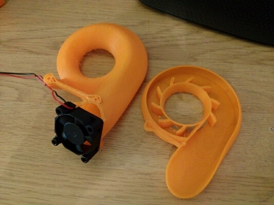 Cooler for Wanhao Duplicator i3 stock fan | 3d print model
