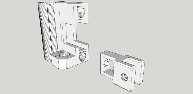 Another Prusa I3 X axis belt tensioner | 3d print model