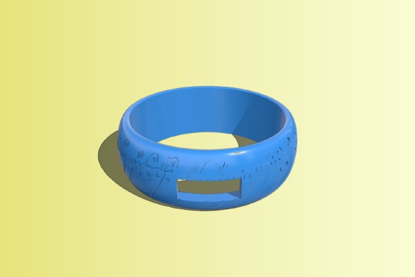 LoTR The One Ring Echo Dot Sleeve Case Thing | 3d print model