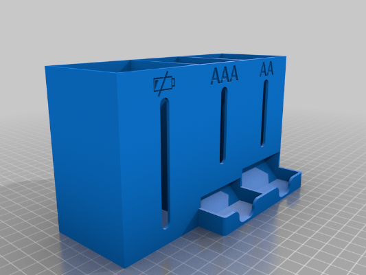 Battery Dispenser Hoder with Low Battery Box | 3d print model