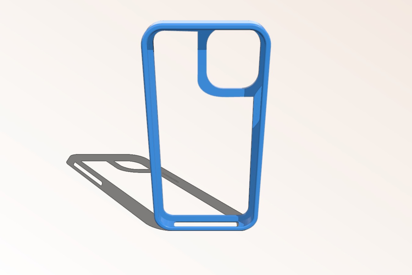 Iphone 12 and 13 mini open back tpu case cover