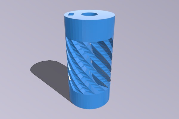 My Customized Flexible Coupling parametric with 2 different inner holes | 3d print model