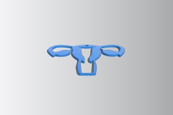 Uterus Earrings | 3d print model