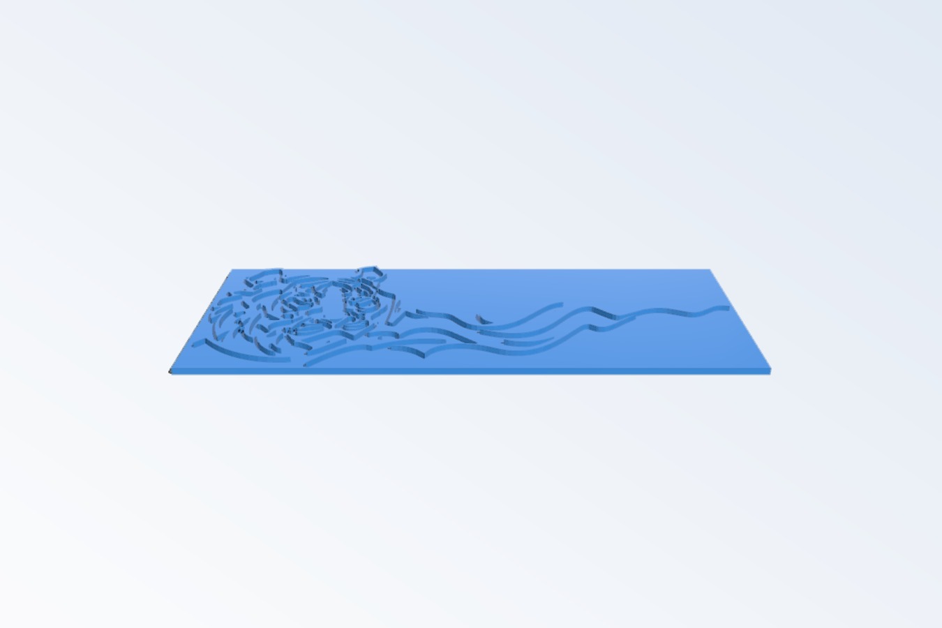Lion Embossed 170x70x3.5mm
