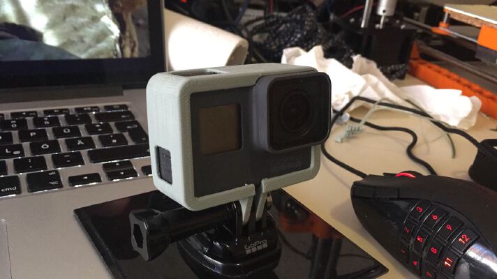 GoPro Hero 5 Black Edition Case + Micromount | 3d print model