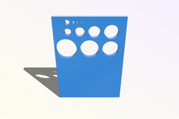 Hole resolution and calibration test DLP 3D printer | 3d print model