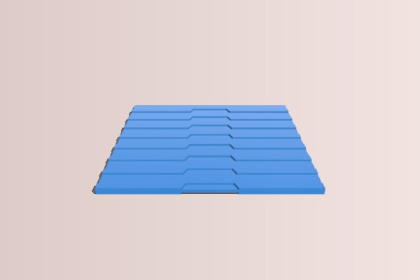 Military Energy Wall with Turrets | 3d print model