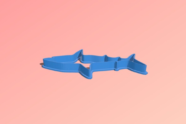 shark cookie cutter | 3d print model